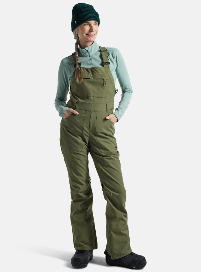 Women's Burton Avalon 2L Stretch Bib Pants (Short) - Image 7