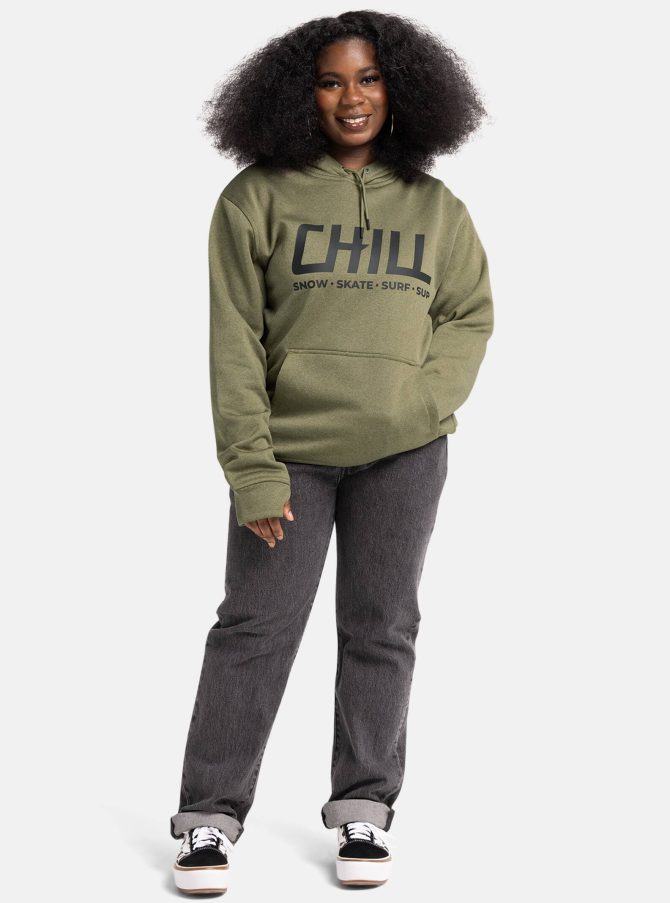 Chill Oak Pullover Hoodie Sweatshirt - Image 2