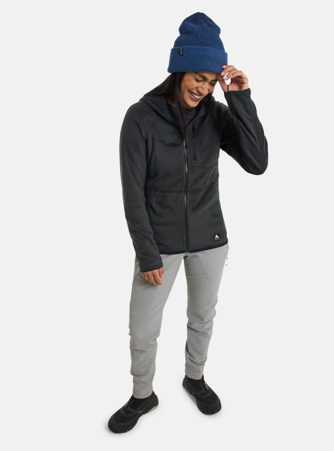 Women's Burton Stockrun Warmest Hooded Full-Zip Fleece - Image 4