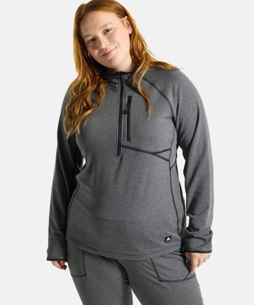 Women's Burton Stockrun Grid Half-Zip Fleece