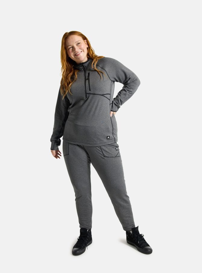 Women's Burton Stockrun Grid Half-Zip Fleece - Image 3