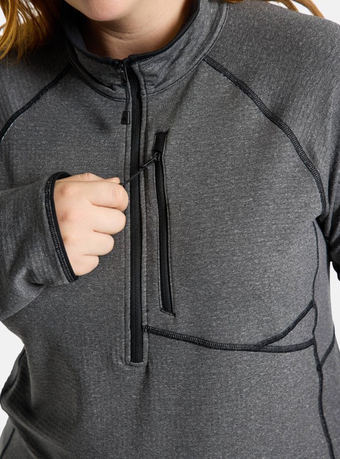 Women's Burton Stockrun Grid Half-Zip Fleece - Image 5