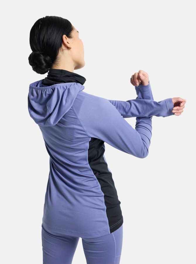 Women's Burton Midweight X Base Layer Long Neck Hoodie - Image 2