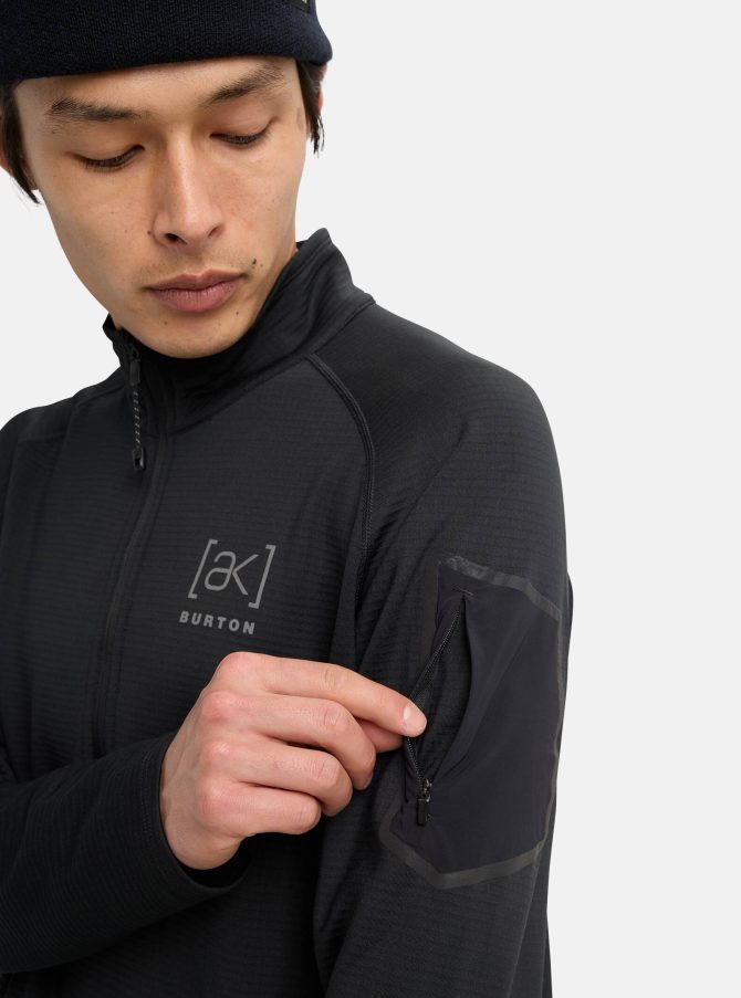 Men's Burton [ak] Helium Grid Half-Zip Fleece - Image 3