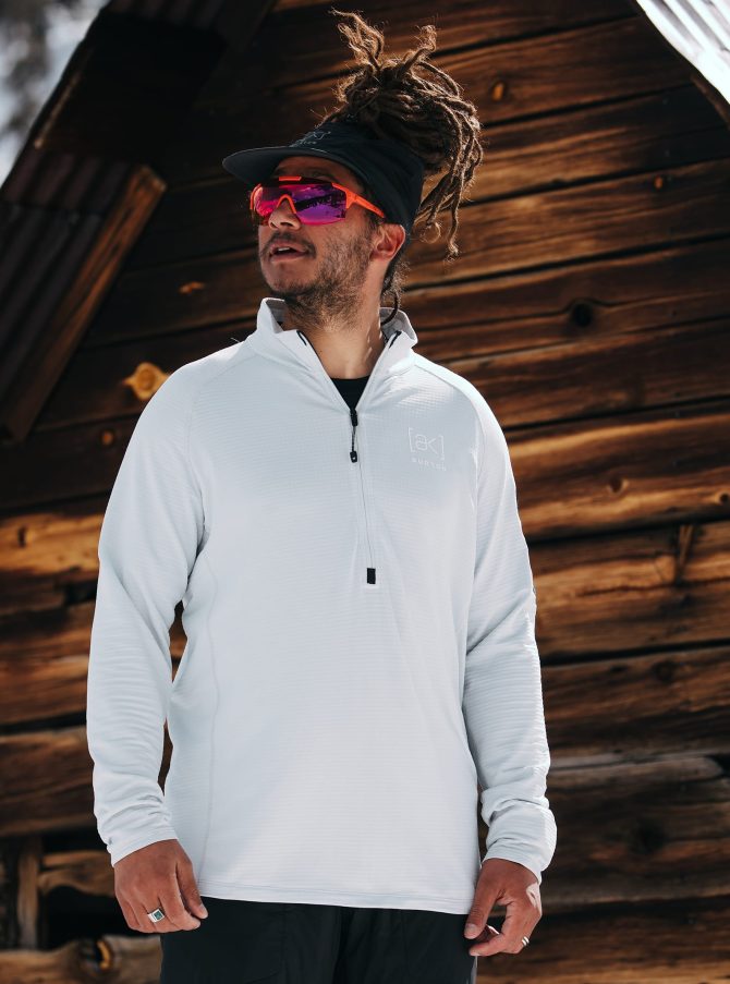 Men's Burton [ak] Helium Grid Half-Zip Fleece