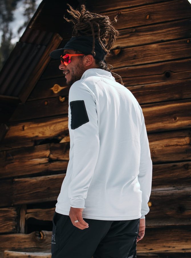 Men's Burton [ak] Helium Grid Half-Zip Fleece - Image 2