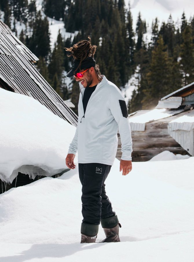 Men's Burton [ak] Helium Grid Half-Zip Fleece - Image 4