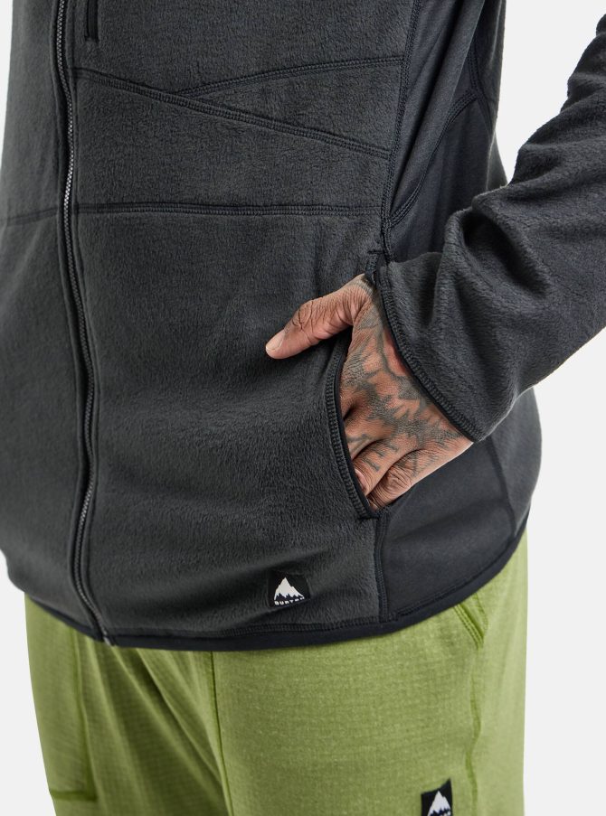 Men's Burton Stockrun Warmest Hooded Full-Zip Fleece - Image 3