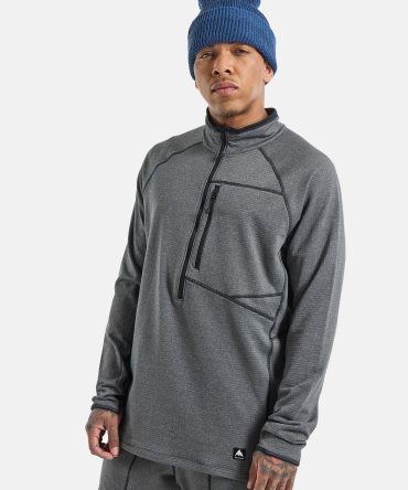 Men's Burton Stockrun Grid Half-Zip Fleece