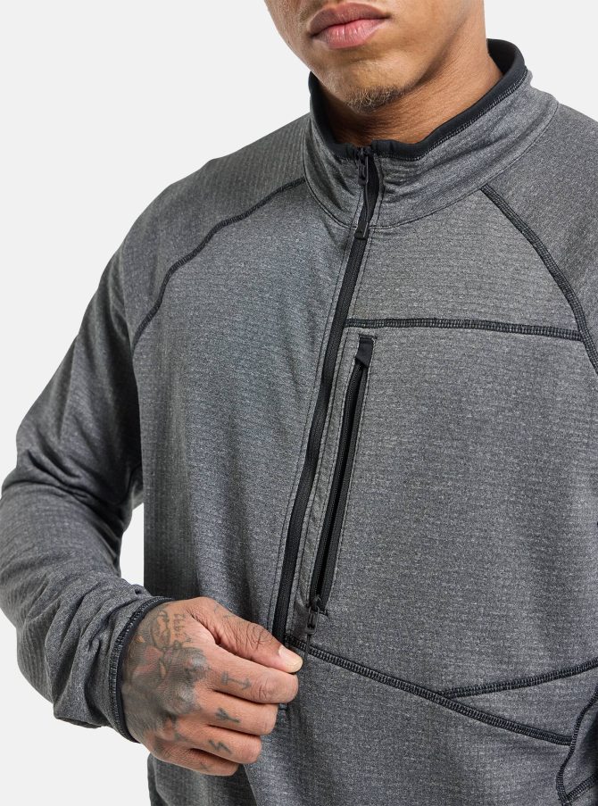 Men's Burton Stockrun Grid Half-Zip Fleece - Image 3