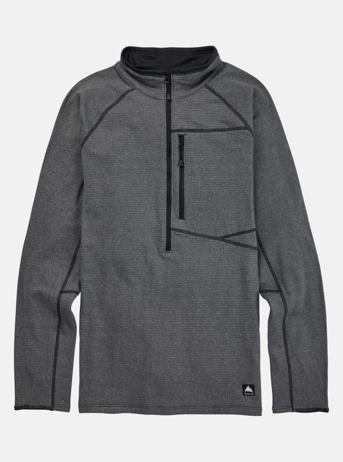 Men's Burton Stockrun Grid Half-Zip Fleece - Image 5