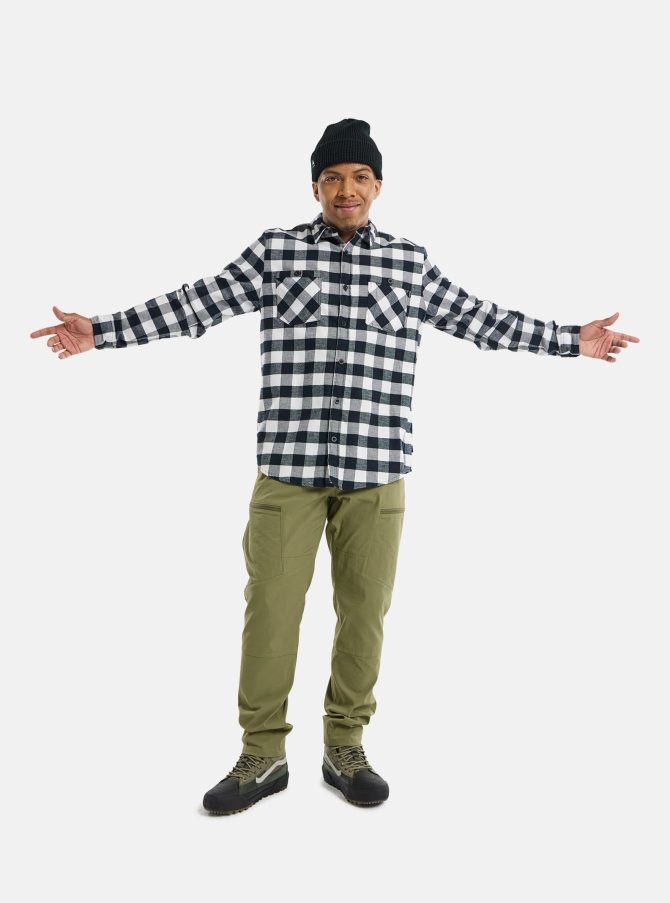 Men's Burton Favorite Long Sleeve Flannel Shirt - Image 4